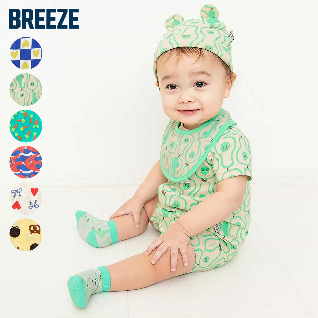 BREEZE 総柄ロンパス マイファーストブリーズ