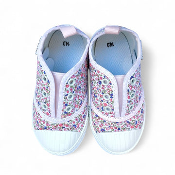 花柄スリッポン