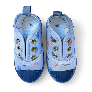 乗り物柄スリッポン