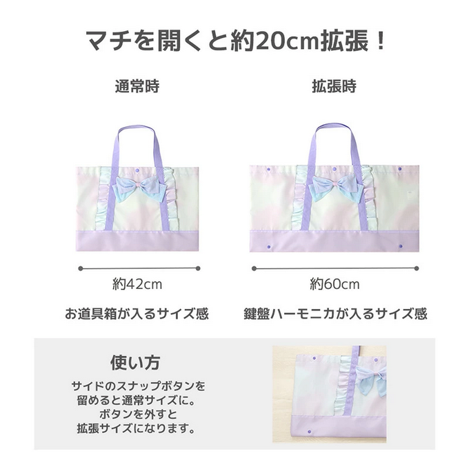 拡張レッスンバッグ ハーモニカバッグ