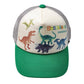 Kids Foret 恐竜メッシュキャップ 日除けポケット付き
