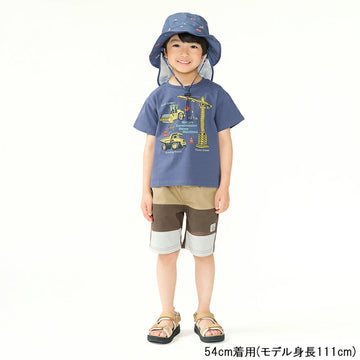 Kids Foret 働く車柄撥水ハット・帽子