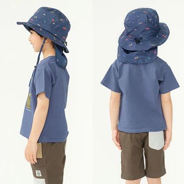 Kids Foret 働く車柄撥水ハット・帽子