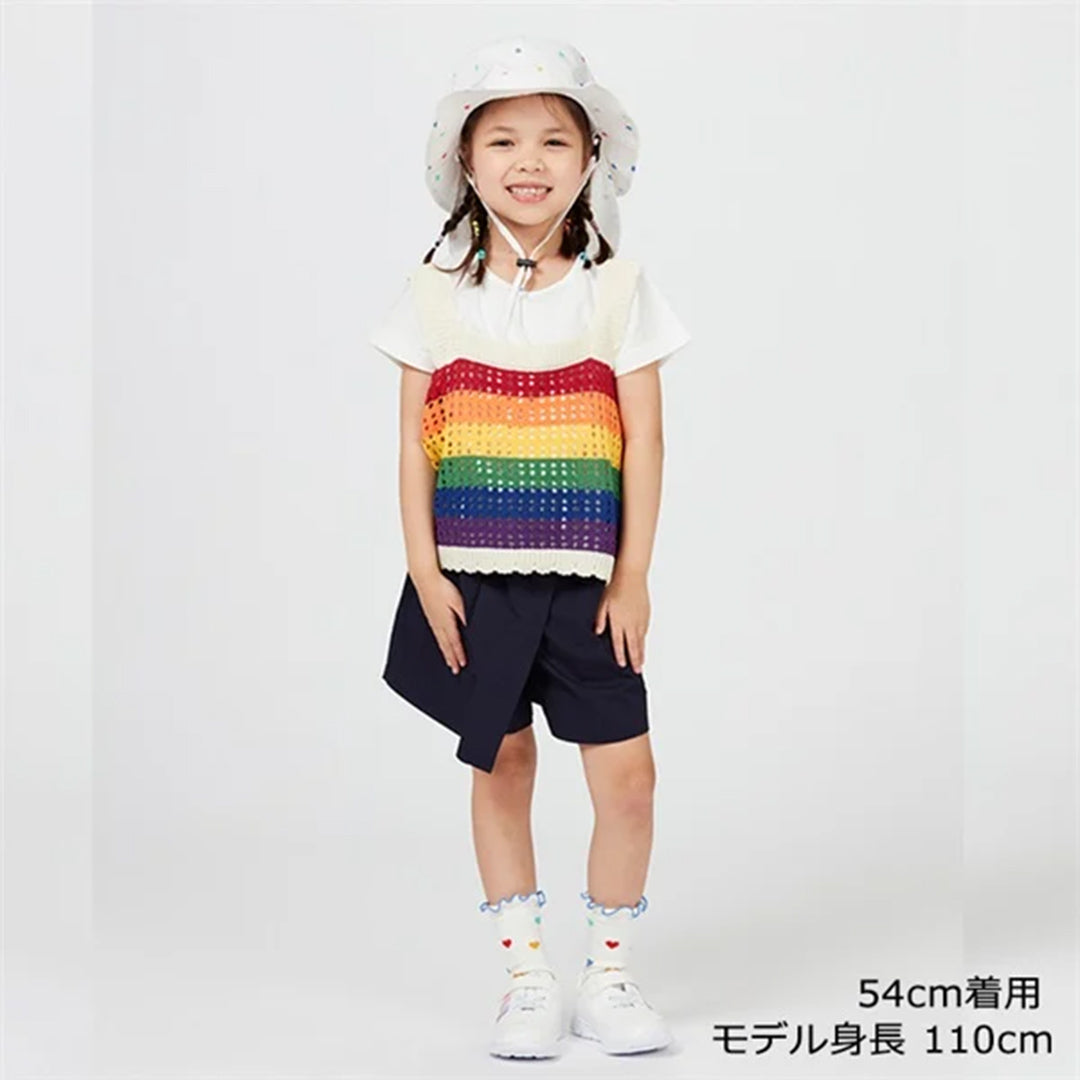 Kids Foret ハート柄撥水ハット・帽子
