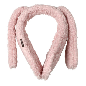 Kids Foret イヤーマフ フェイクファー もこもこボア リボン付き ふわふわハート アニマル