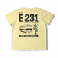 moujonjon JR conventional line train maze short-sleeved T-shirt