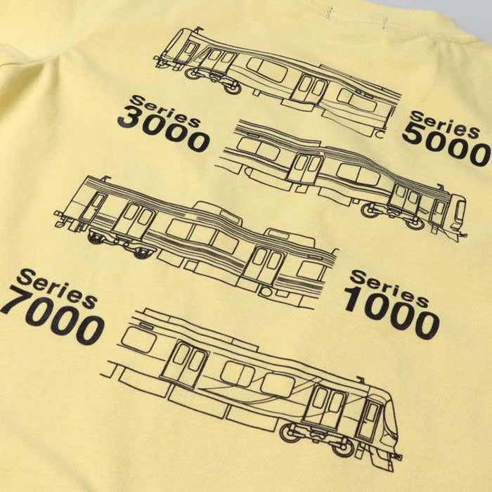 東急電鉄電車大集合半袖Tシャツ