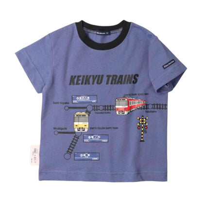 京急電鉄電車路線図半袖Tシャツ