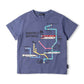 moujonjon JR新幹線電車路線図半袖Tシャツ