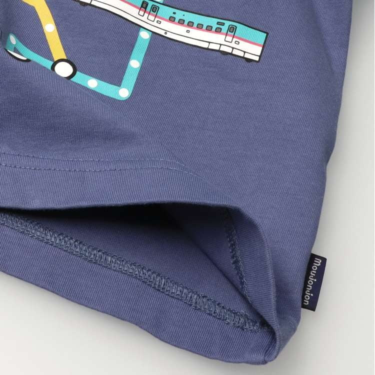 moujonjon JR新幹線電車路線図半袖Tシャツ
