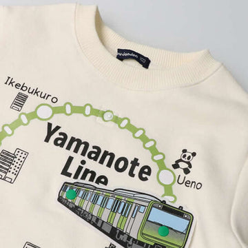 Hungry Heart 山手線電車プリント裏起毛トレーナー