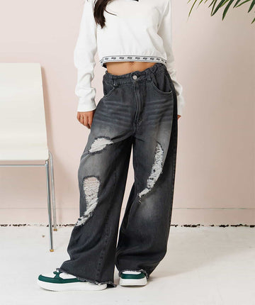 ALGY ダメージデニムパンツ