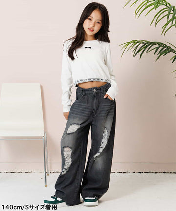 ALGY ダメージデニムパンツ