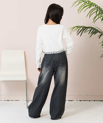 ALGY ダメージデニムパンツ