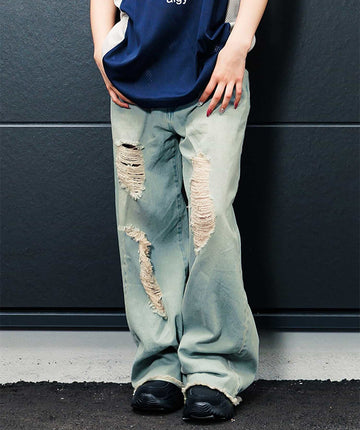 ALGY ダメージデニムパンツ