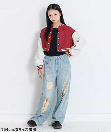 ALGY ダメージデニムパンツ