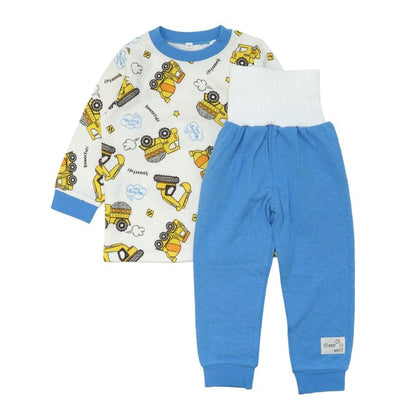 腹巻付き パジャマ キッズ 綿100％ キルティング 冬用 長袖 あったか 100-130cm