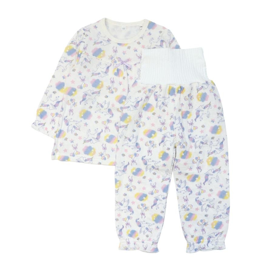 パジャマ キッズ 長袖 キルト 腹巻付き 秋冬 冬 ルームウェア セットアップ 綿 子供 男の子 女の子 部屋着 80 90 95