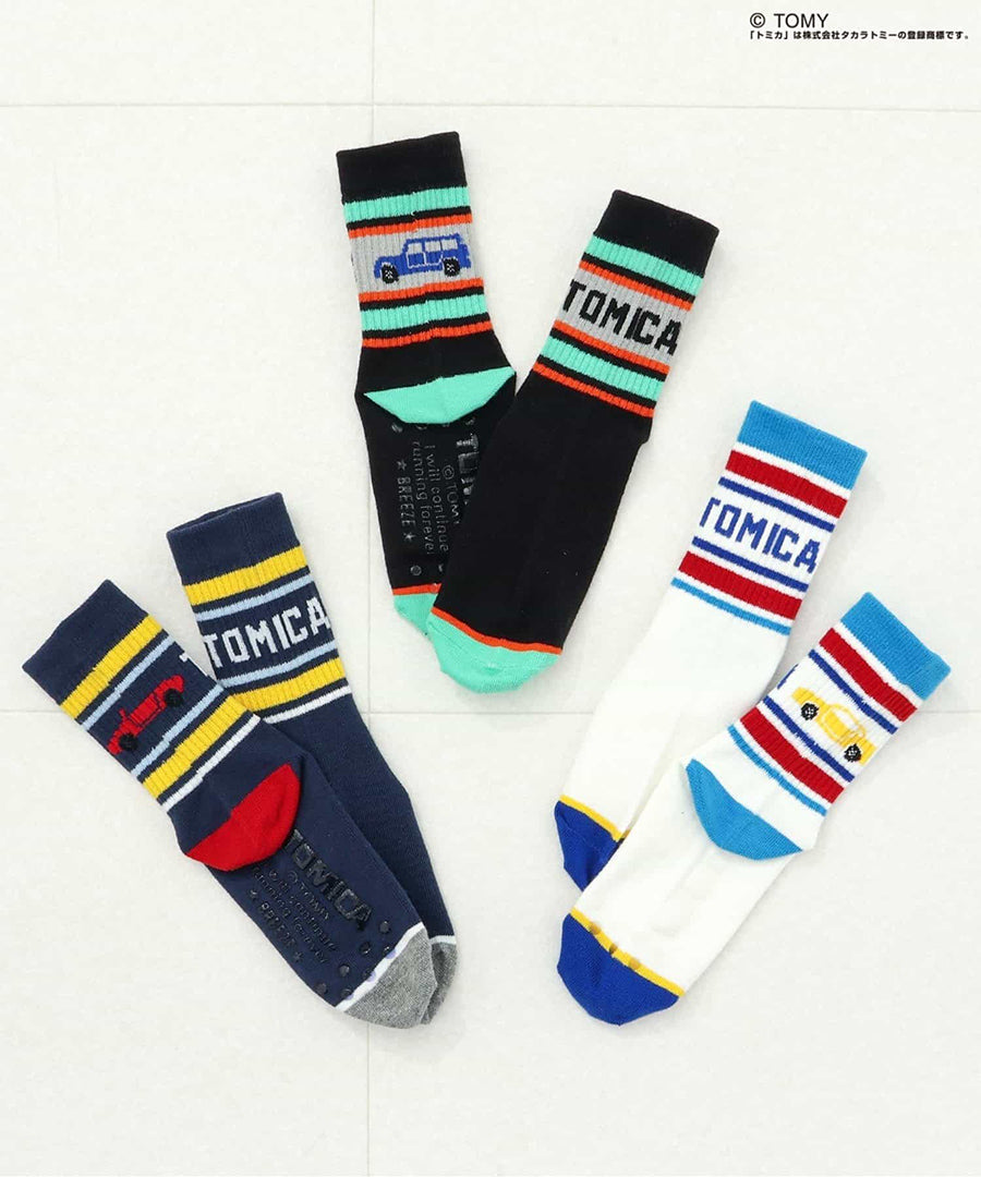 F.O.KID'S TOMICA×BREEZE 3柄ソックス