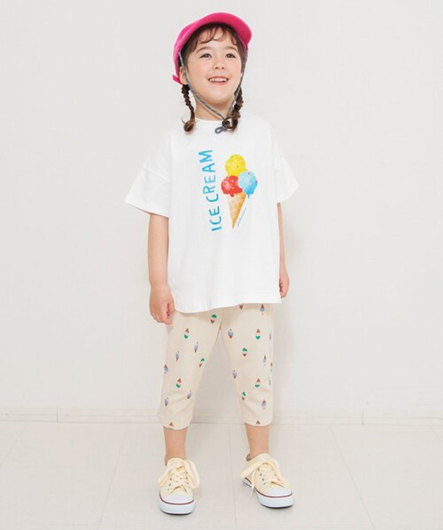 BREEZE DAISUKI総柄ライトパンツ 7分丈