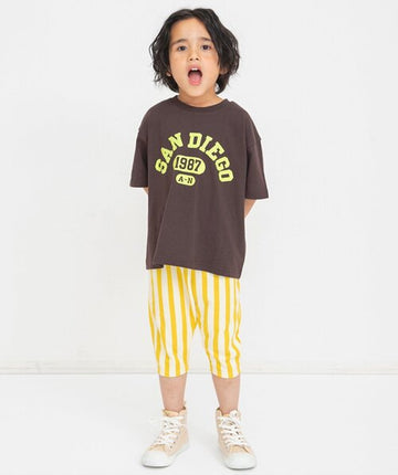 BREEZE DAISUKI総柄ライトパンツ 7分丈