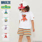 BREEZE セサミストリート リンガーTシャツ