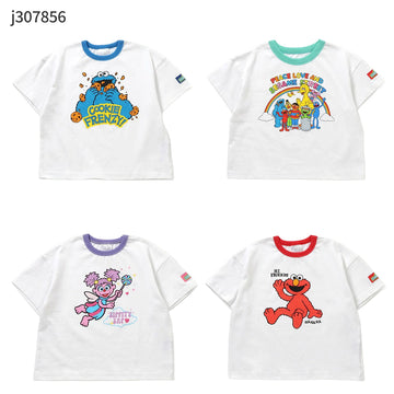 BREEZE セサミストリート リンガーTシャツ