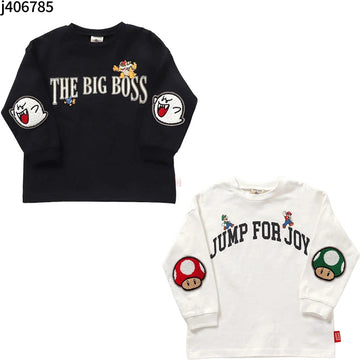 BREEZE　スーパーマリオ エルボーパッチ Tシャツ