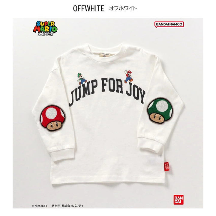 BREEZE　スーパーマリオ エルボーパッチ Tシャツ