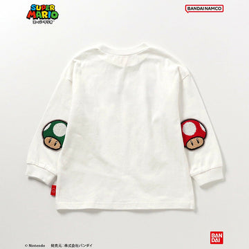 BREEZE　スーパーマリオ エルボーパッチ Tシャツ