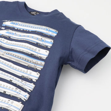 JR歴代新幹線電車プリント半袖Tシャツ
