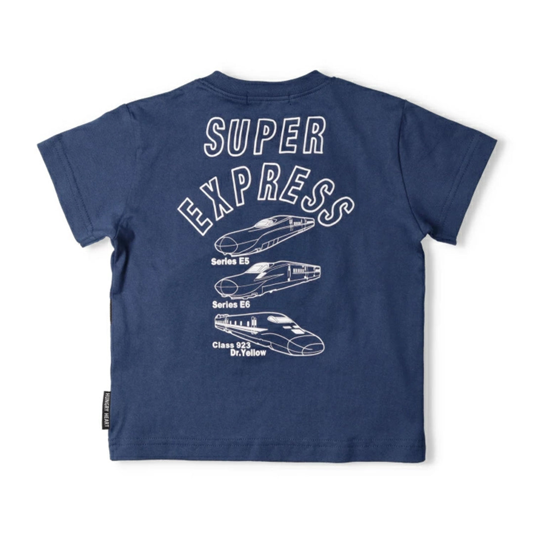 Hungry Heart JR新幹線電車ワッペン付バッグ付き半袖Ｔシャツ