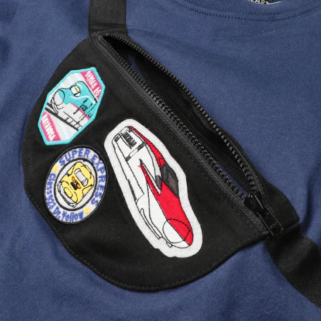 Hungry Heart JR新幹線電車ワッペン付バッグ付き半袖Ｔシャツ