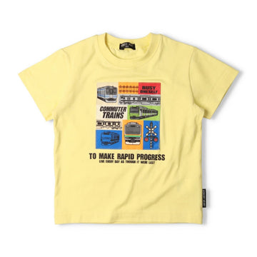 Hungry Heart JR在来線電車アップリケ半袖Ｔシャツ