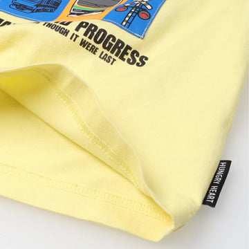 Hungry Heart JR在来線電車アップリケ半袖Ｔシャツ