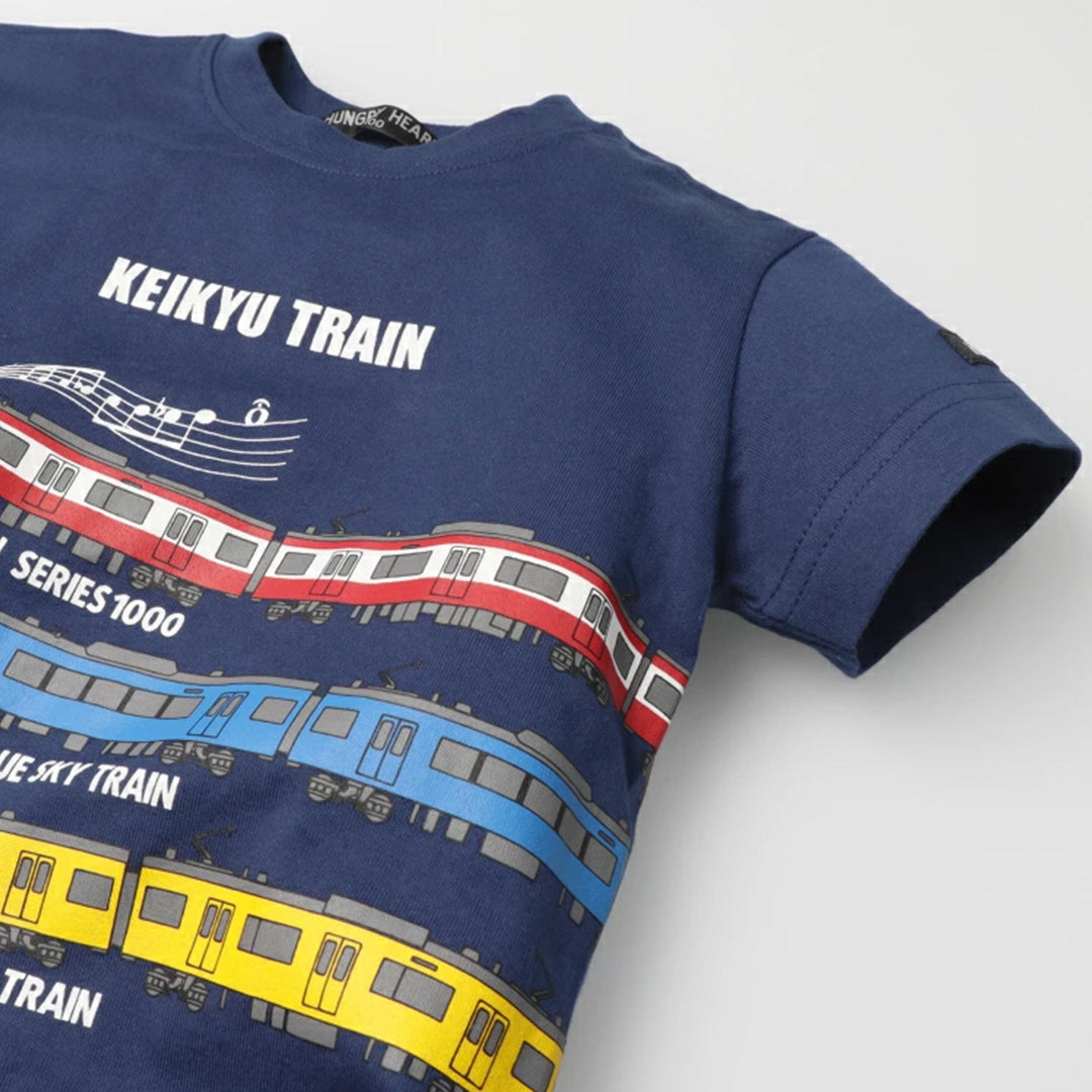 Hungry Heart 京急電鉄電車プリント半袖Ｔシャツ