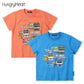 Hungry Heart JR在来線電車路線図風プリント半袖Tシャツ