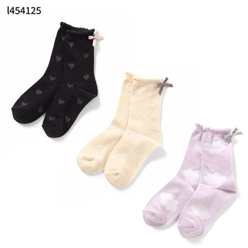 ampersand 総柄シアーソックス