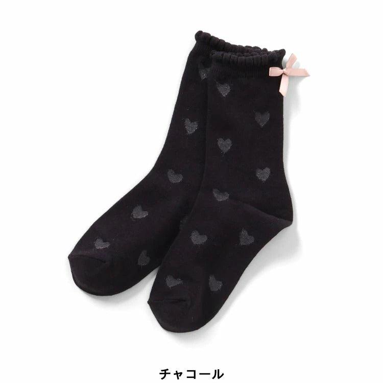 ampersand 総柄シアーソックス