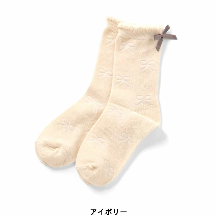 ampersand 総柄シアーソックス