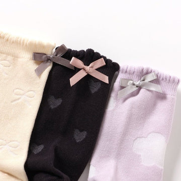 ampersand 総柄シアーソックス