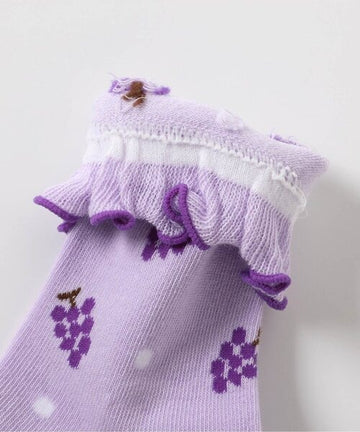 ampersand フルーツ柄ソックス