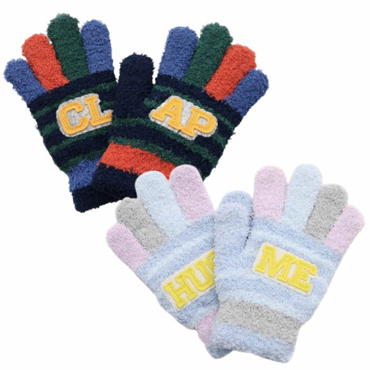 Ampersand Colorful Marshmallow Knit Gloves