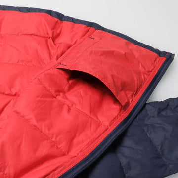 moujonjon ナイロンタフタ無地ダウンジャケット 収納袋付き