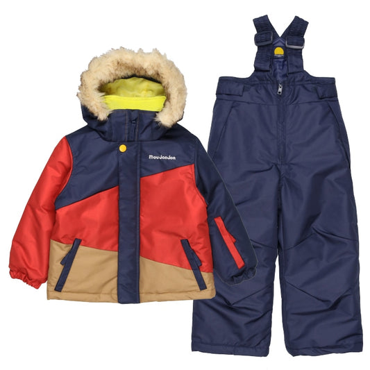 Plain color switching snow suits and ski wear