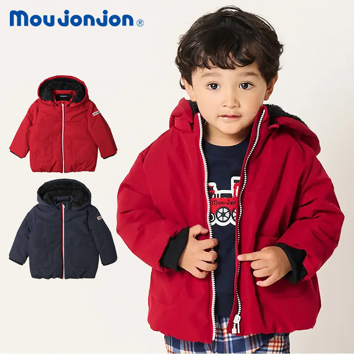 moujonjon 防風・撥水中綿入りフード付きジャケット