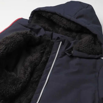 moujonjon 防風・撥水中綿入りフード付きジャケット