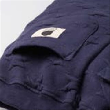 Moujonjon Star Pattern Quilted Hem Ribbed Pants