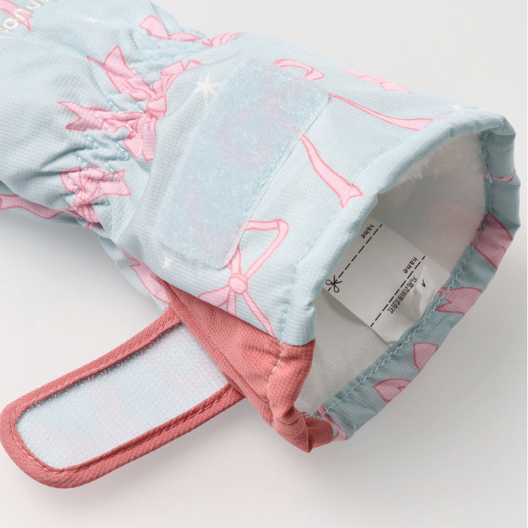 moujonjon ハート・リボン総柄スノーグローブ