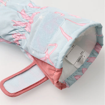 moujonjon ハート・リボン総柄スノーグローブ